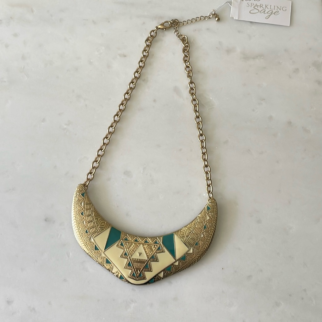 + Sparkling Sage + Tribal Necklace